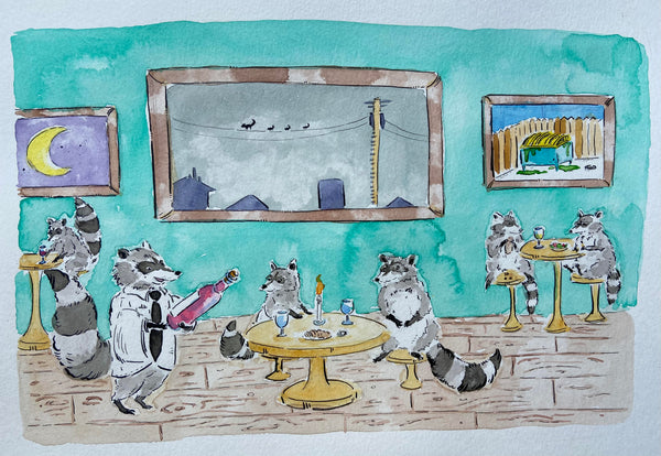 The bottles trash print