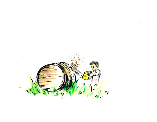 "The barrels" small print