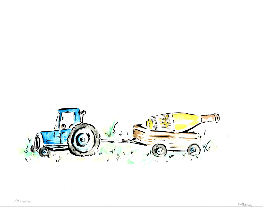 "The wine maker" small print