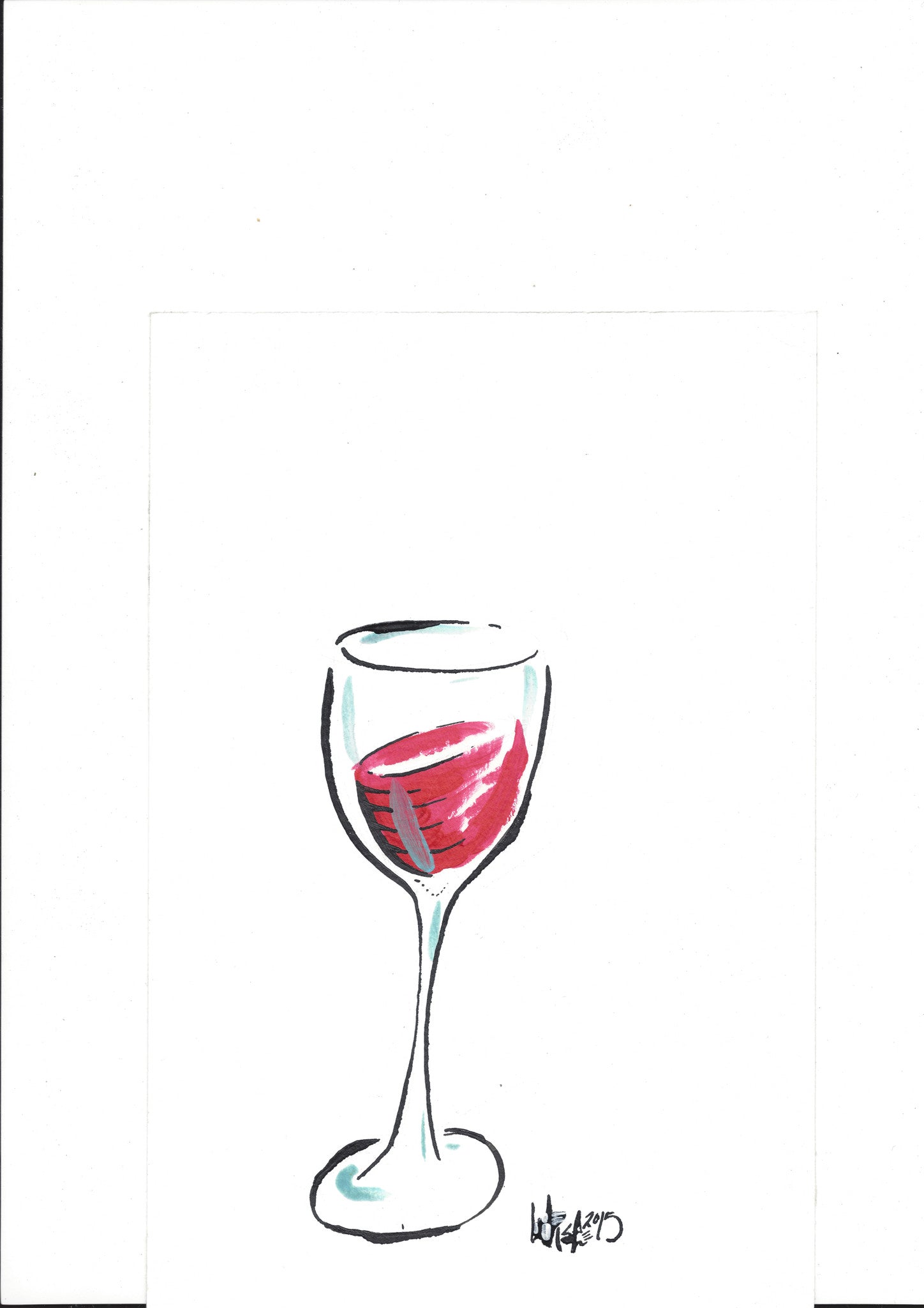 Glass of red original