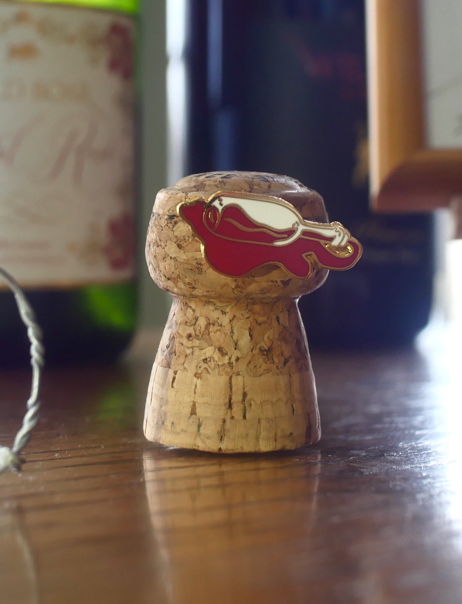 Hard enamel Red Wine bottle pins