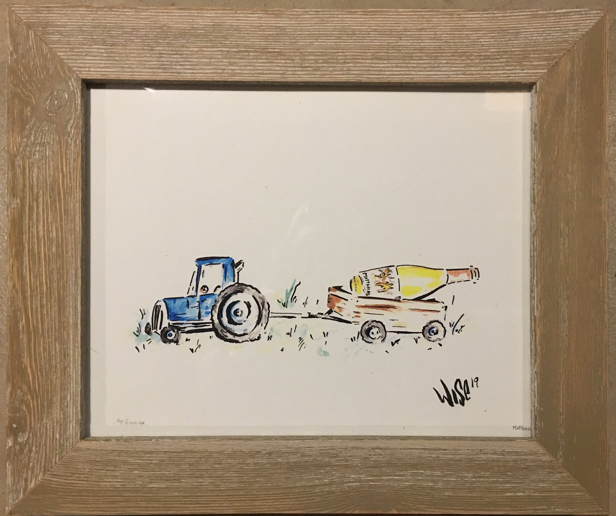 The Winemaker- Signed framed print