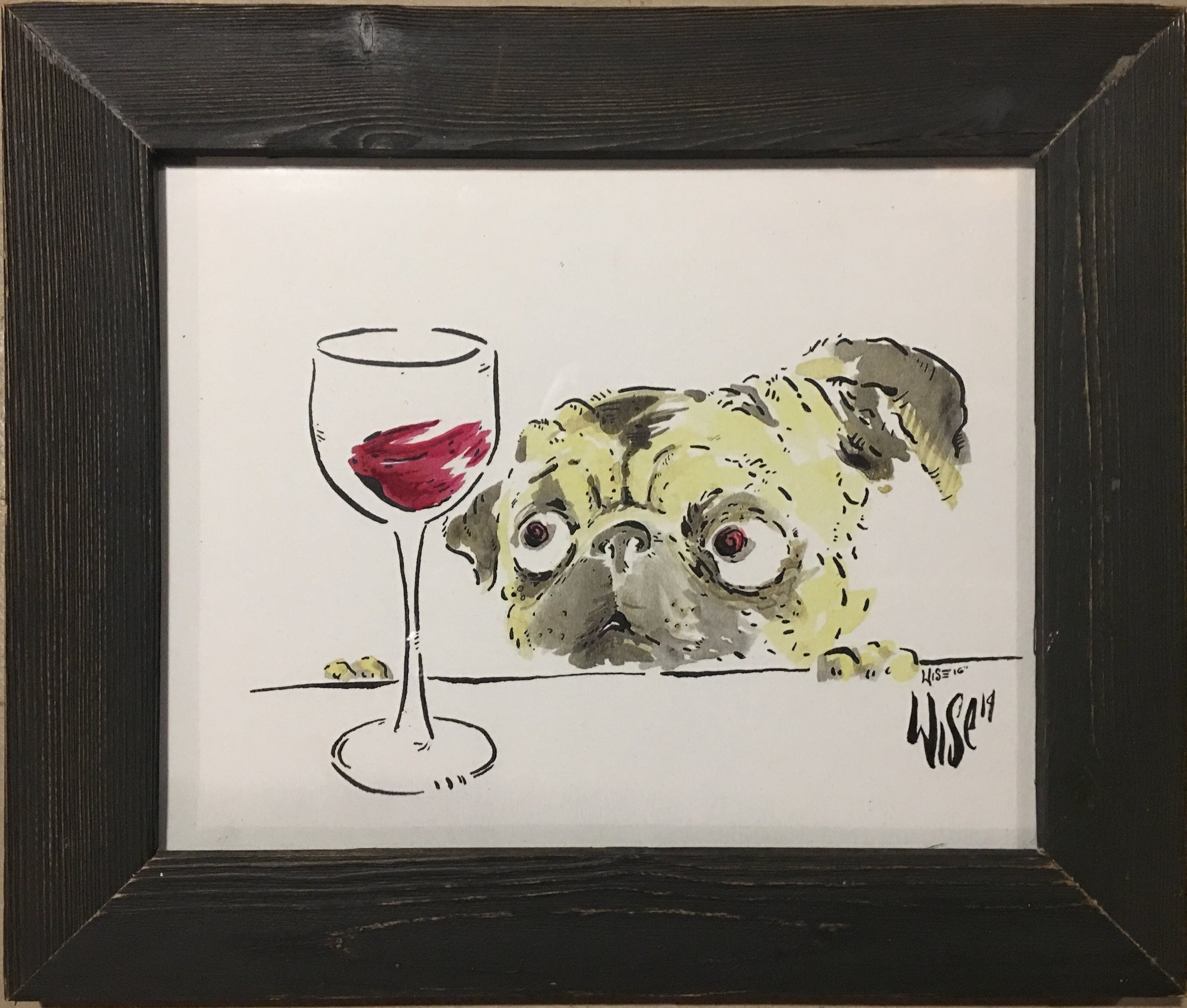 Hypnotized - Signed framed print (some extra hand painted areas)